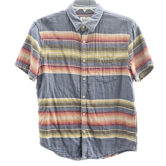 Lucky Brand Other - Lucky Brand Mens Aztec Print Casual Button Down Size Large Shirt